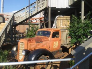 Standing in line to ride Copperhead Strike!-Carowinds Theme Park