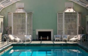 Indoor/Outdoor Pool area at Reynolda House Museum of American Art