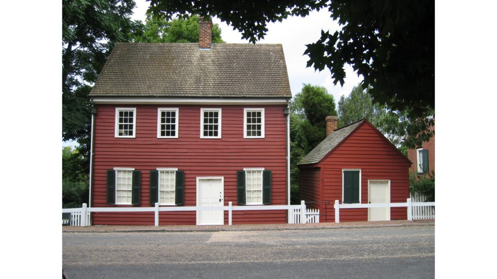 The Red House, a perfectly preserved example of the history on display-Old Salem in Winston Salem