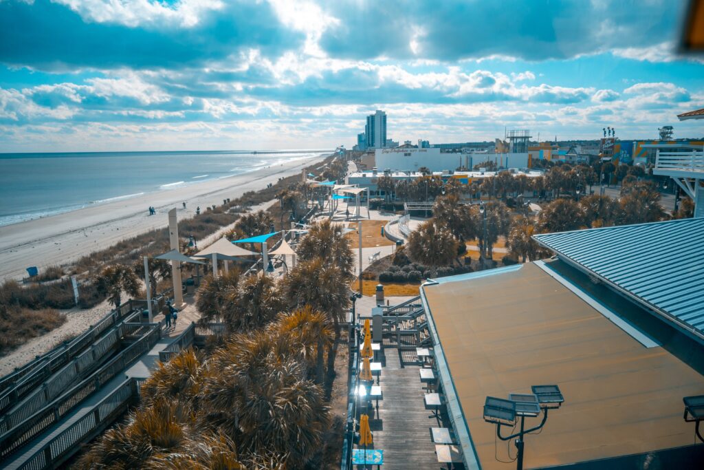 A wonderful view from above on the Myrtle Beach SkyWheel-Myrtle Beach Travel Guide