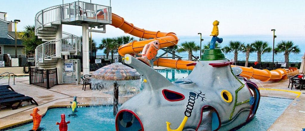 The Caribbean Resort has a magnificent water park for the kids to enjoy!-Best Myrtle Beach Family Hotels