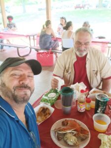 Me and Dad at the Southeast Crab Feast!