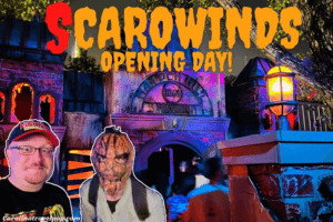 A trip through a haunted maze is truly terrifying!-Scarowinds at Carowinds
