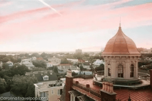 Aerial view of Wentworth Mansion-Hotels in Charleston South Carolina historic district