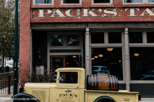 Downtown Asheville is filled with vintage architecture