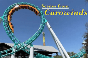 Goofin’ around in Carolina Boardwalk!-Carowinds Theme Park