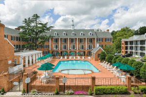 Many resorts and hotels are very near historical landmarks, such as the Governor’s Palace-Williamsburg VA best hotels