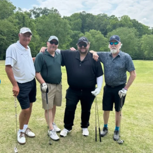 Me and the guys raising money for charity (Salem Glen Golf Course) in Winston Salem