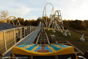 Pantheon hits a top speed of 73 MPH!-Busch Gardens Williamsburg Guide