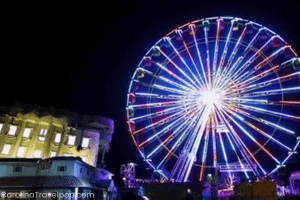 The Ferris wheel and WonderWorks at Broadway at the Beach