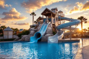 We were very impressed with the water park at Ocean Lakes! We stayed there for the first time last year, and it was awesome!-Best Myrtle Beach Campgrounds