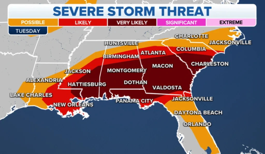 Multiple Severe Thunderstorm Alerts Issued for South Carolina Counties